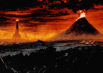 image of mordor from lord of the rings